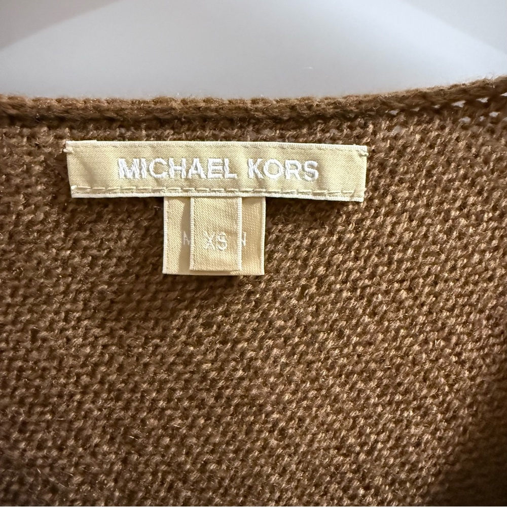 3/$10 🛒🛍️ Michael Kors Brown Long Sleeve Sweater Top - Size XS - Picture 3 of 4